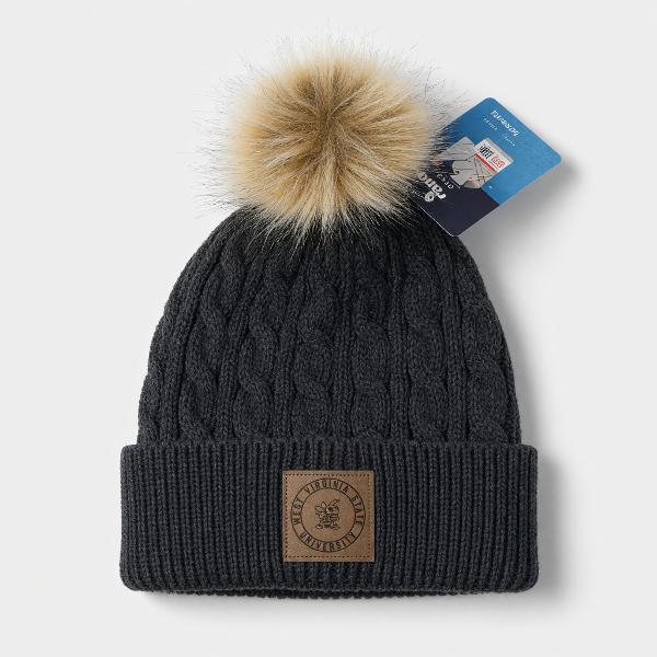 Beanie - Ahead Charcoal w/ Pom; $29.99