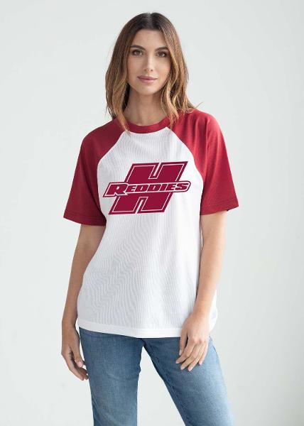 * FINAL SALE * Reddies Run It Raglan Top; $37.99