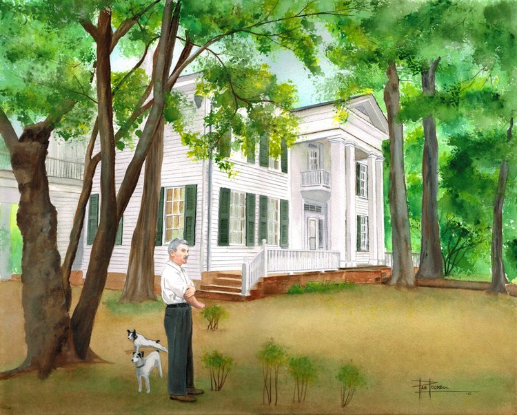 image of: Ole Miss Notecard - William and Friends