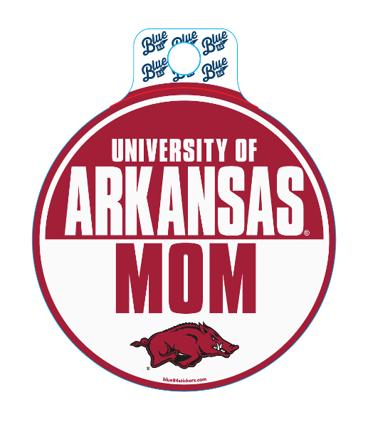 Arkansas Razorbacks Mom Slam Circle Sticker - Red; $3.99