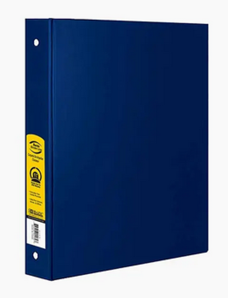 1.5" 3 RING BINDER WITH 2 POCKETS; $4.32