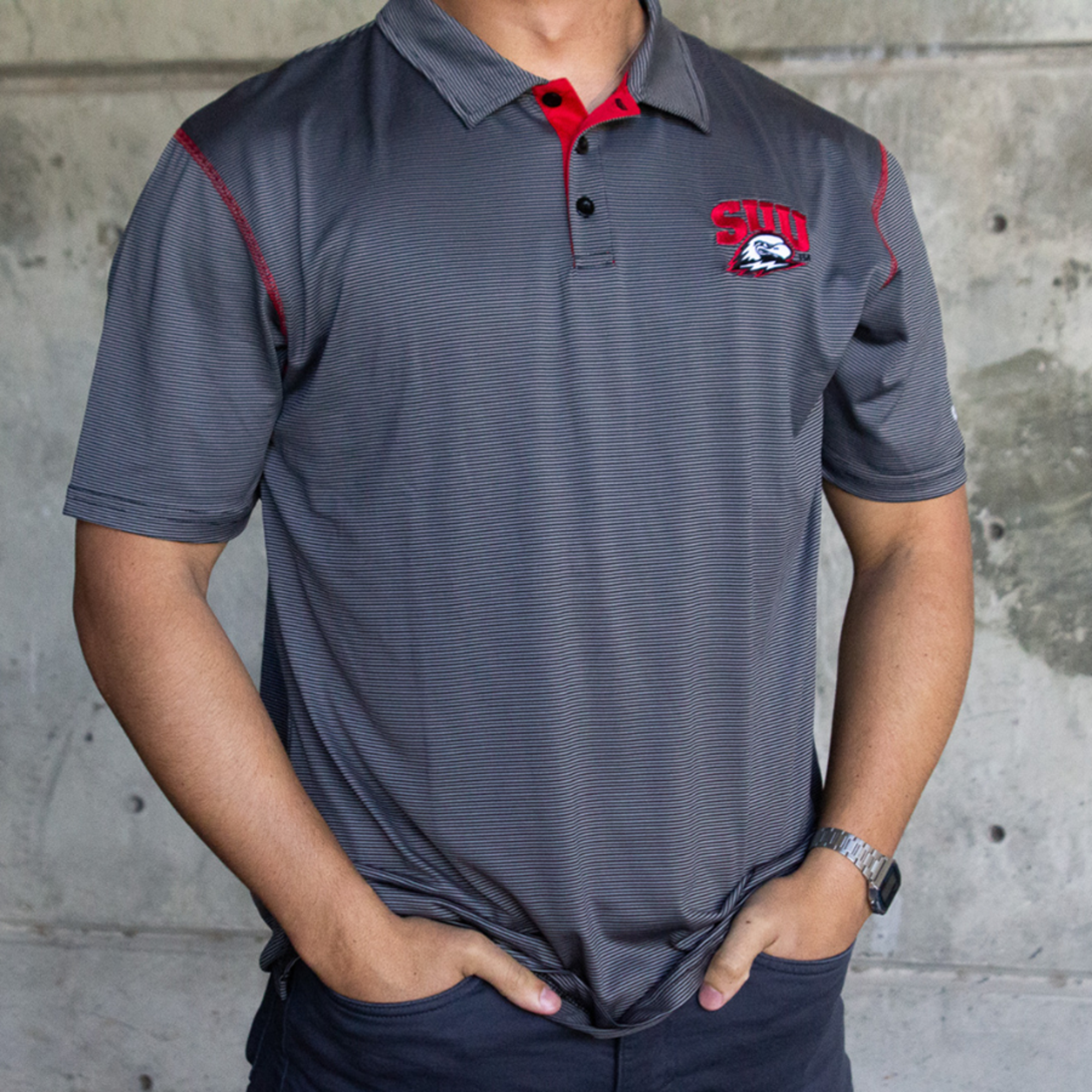 image of: Colosseum SUU Red Accent Polo