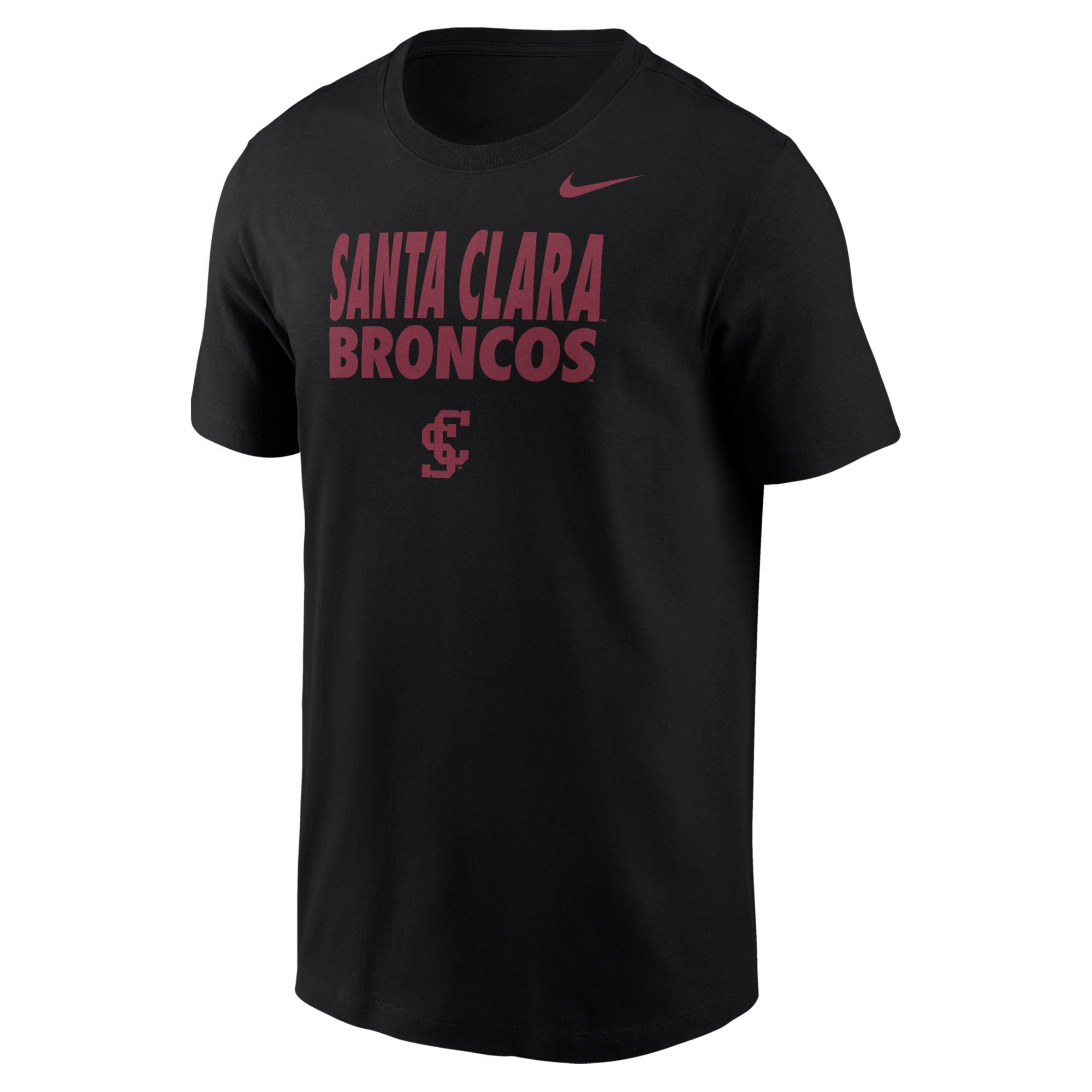 Product image 1 of 1 for Santa Clara Broncos Nike Dri-FIT Cotton Short Sleeve Tee, Black