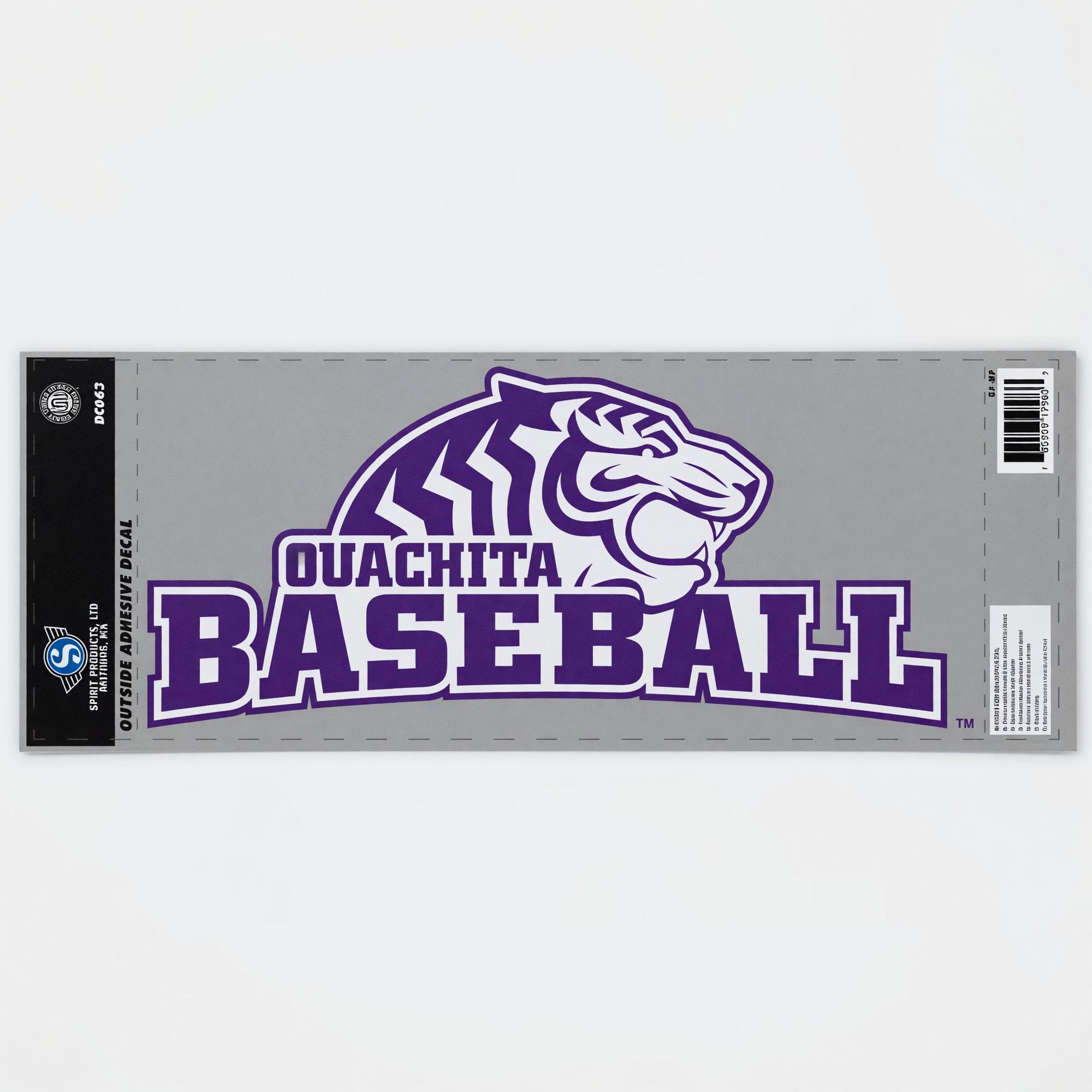 Product image 1 of 1 for Ouachita Baseball Adhesive Decal