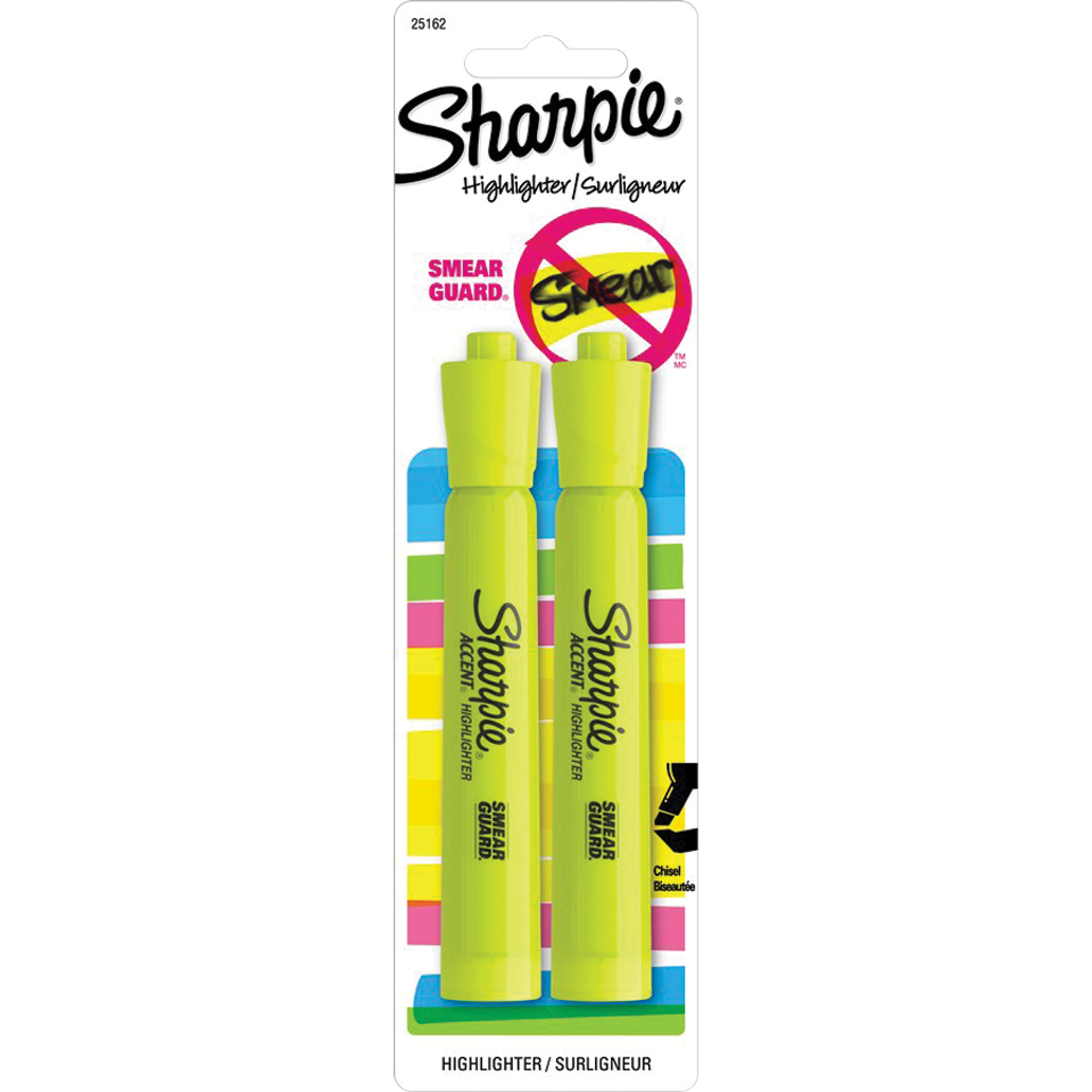 image of: Sharpie Jumbo Tank Style Highlighter - Yellow Chisel 2Pk BP