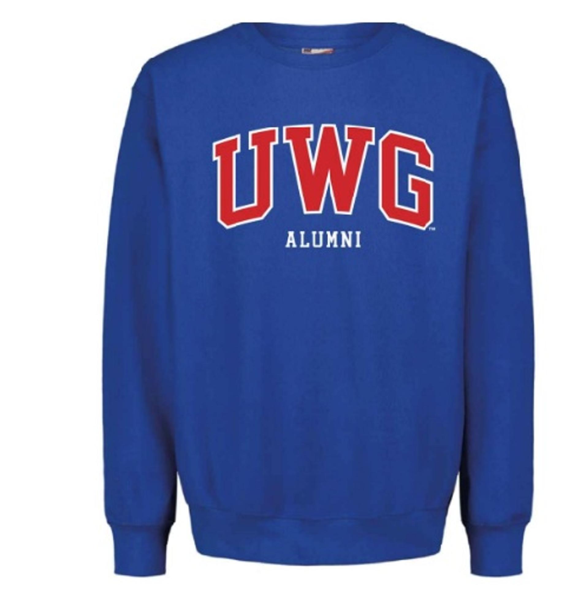 image of: UWG ALUMNI APPLIQUE CREW