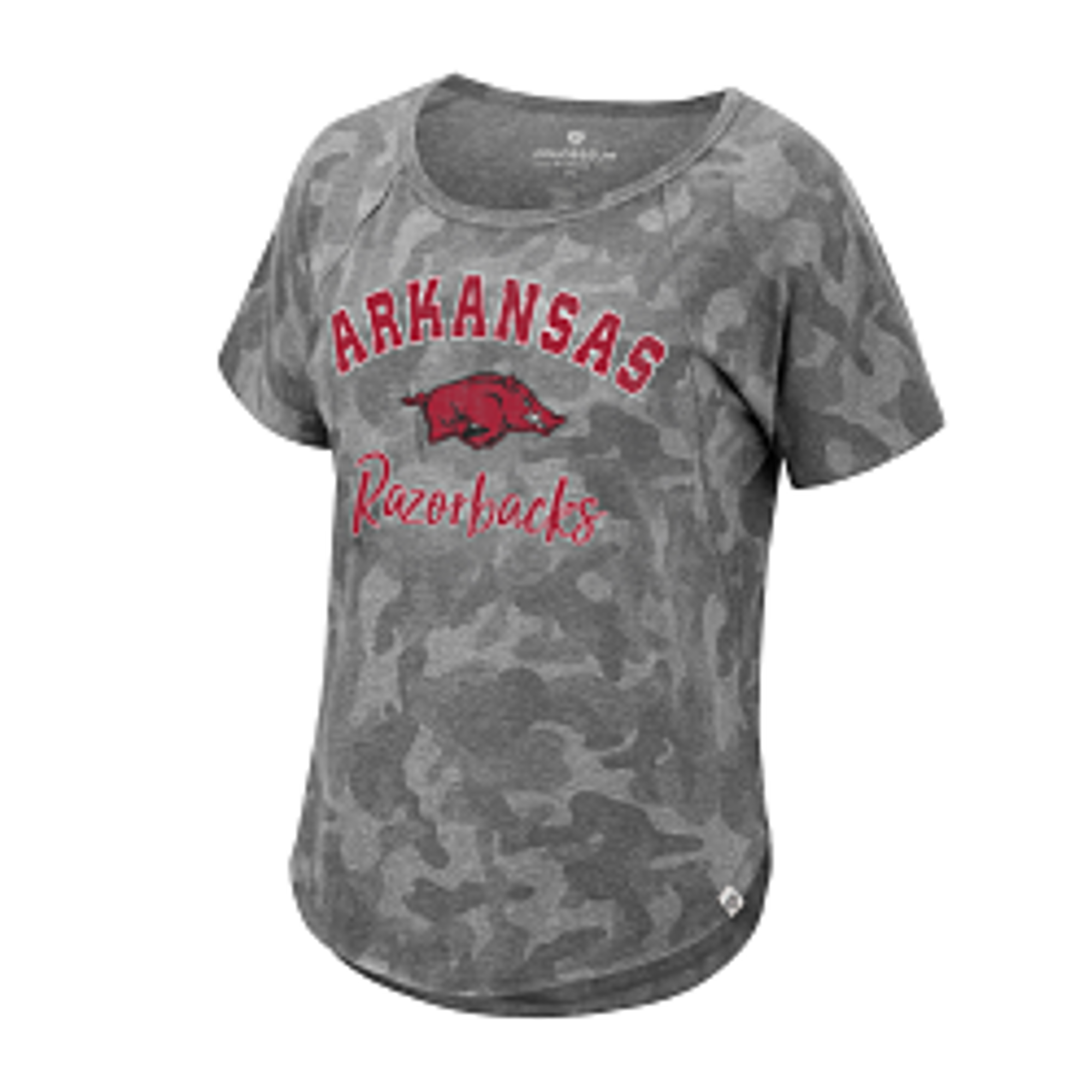 image of: Arkansas Razorbacks Women's Look Away! Oversized Tee - Camo