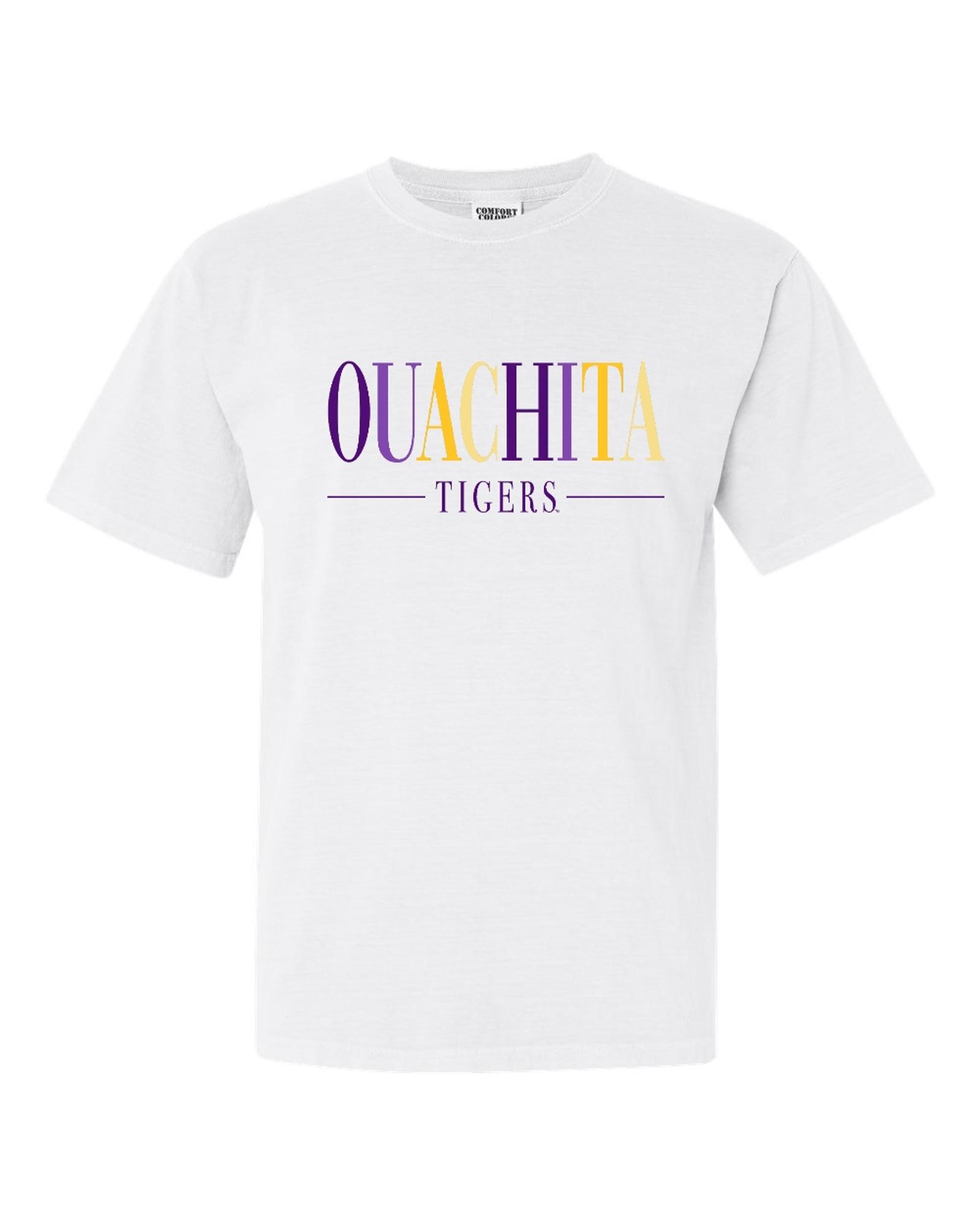 image of: Ouachita Tigers Comfort Colors Short Sleeve Tee2