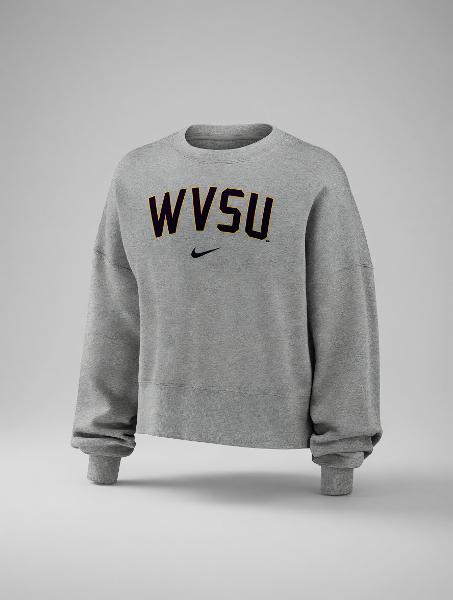 Sweatshirt - Women's Gray "WVSU" Cropped; $79.99