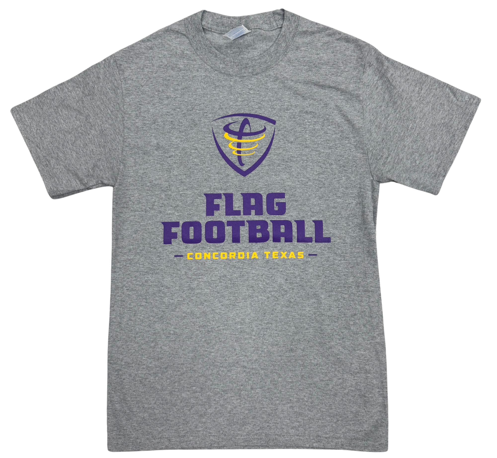 image of: Concordia Texas Flag Football Sports Tee- Heather Grey