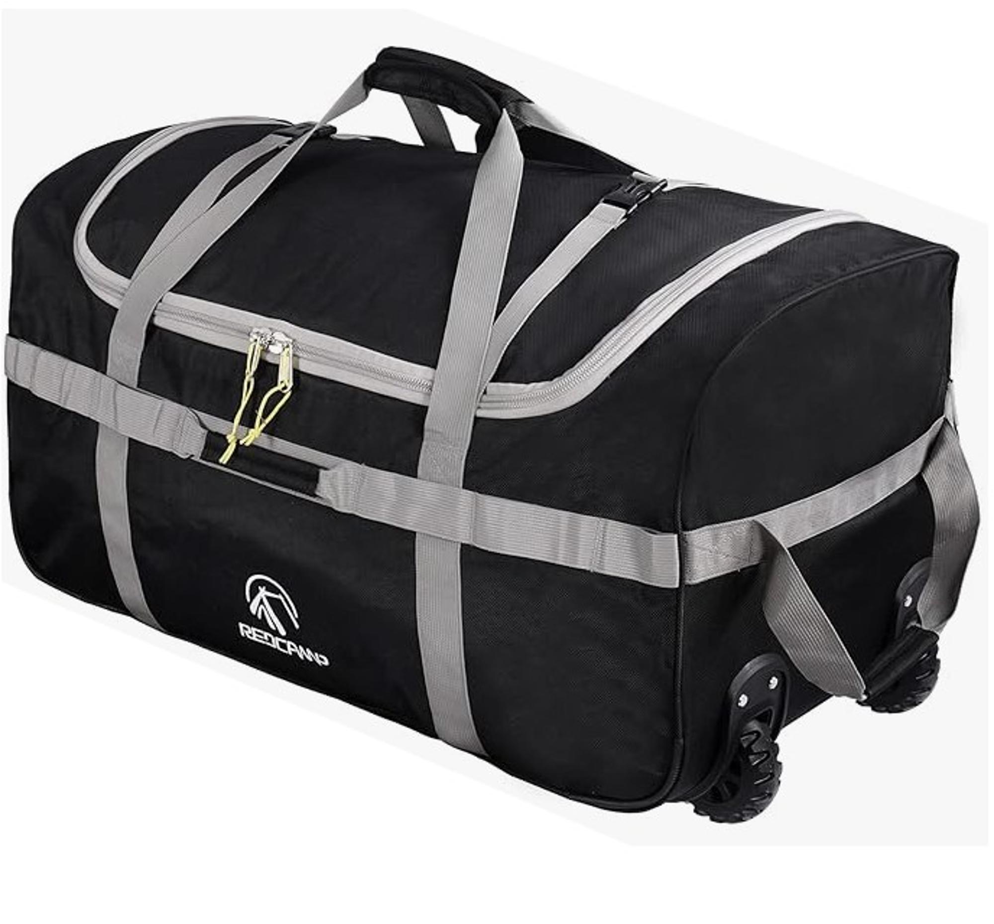 image of: Foldable ROLLING DUFFLE - Black