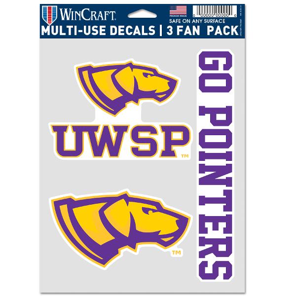 UWSP Multi-Use Decals, 3 Fan Pack; $13.98