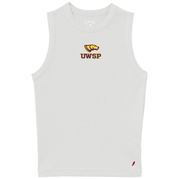 UWSP Women's Ribbed Tank, White; $39.98