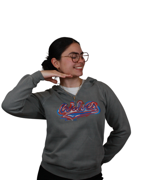 WOLVES SCRIPT JUSTIN FLYER LADIES COASTAL COLOR; $31.99