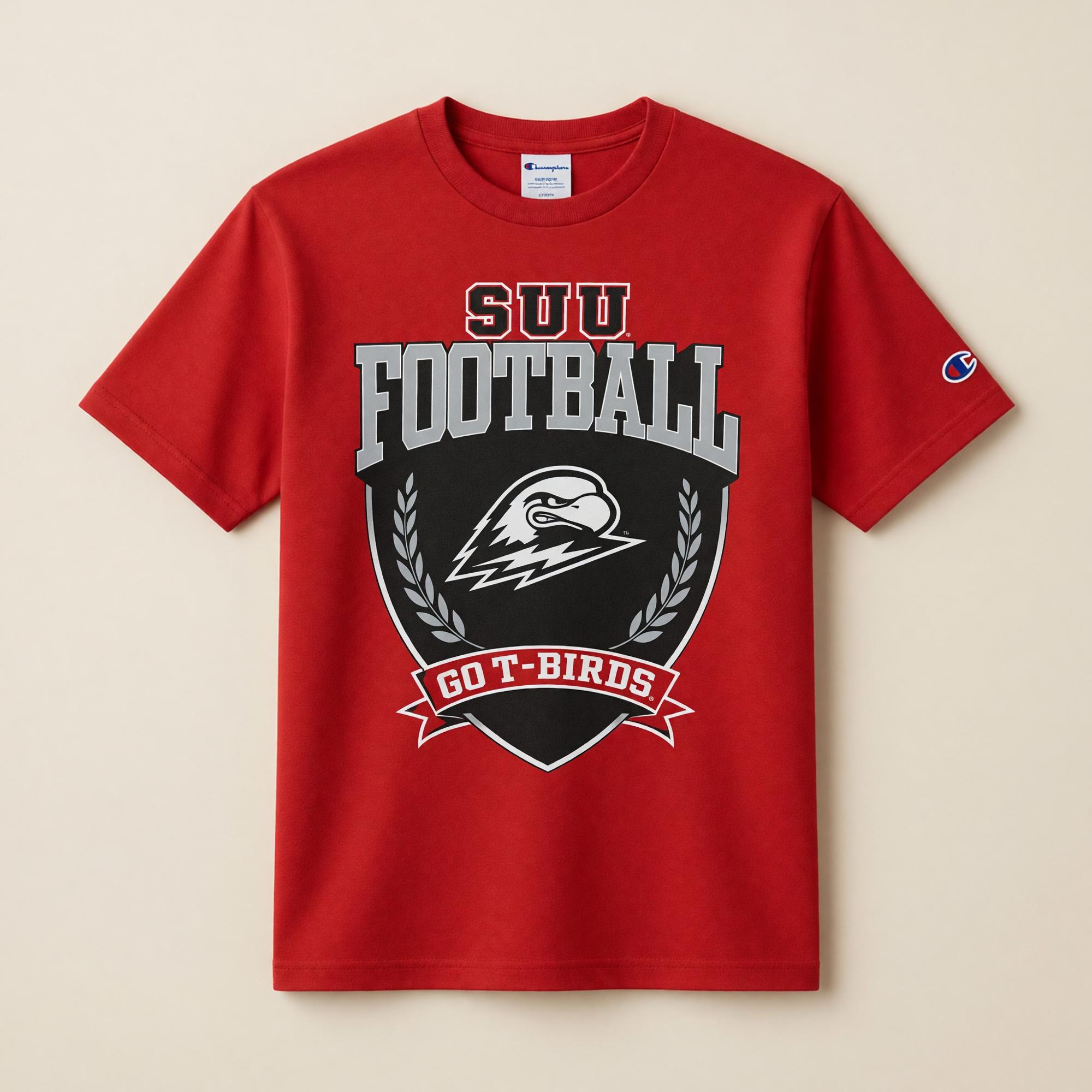 Product image 2 of 2 for CHAMPION TEE REDS/S FOOTBALL GO T-BIRDS