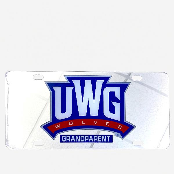 UWG ATHLETICS LOGO GRANDPARENT LICENSE PLATE; $29.99
