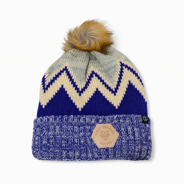 WEST GA WOLF LOGO MINX BEANIE; $29.99