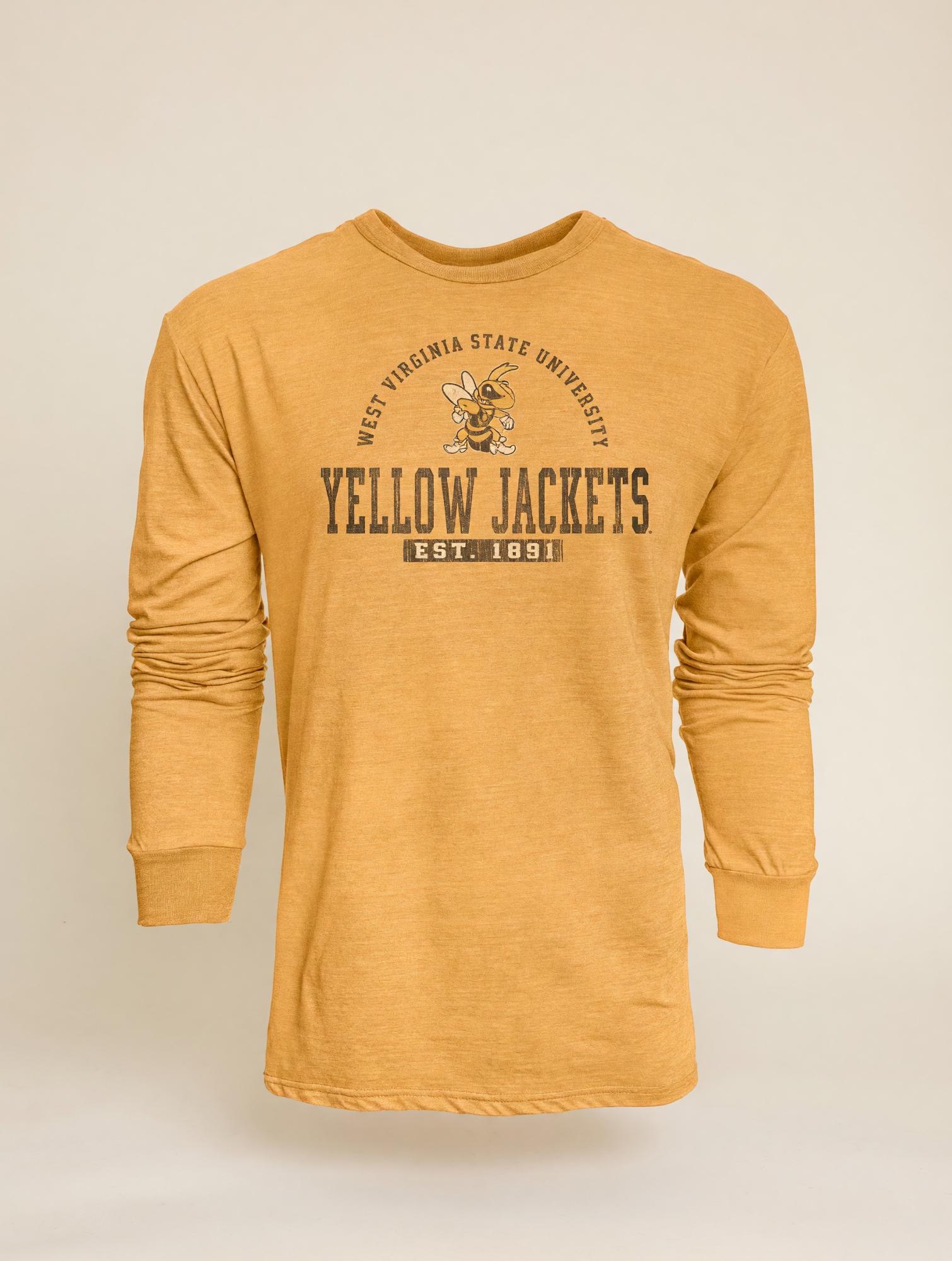 Product image 1 of 1 for L/S Tee - Blue 84 Yellow Vintage Style