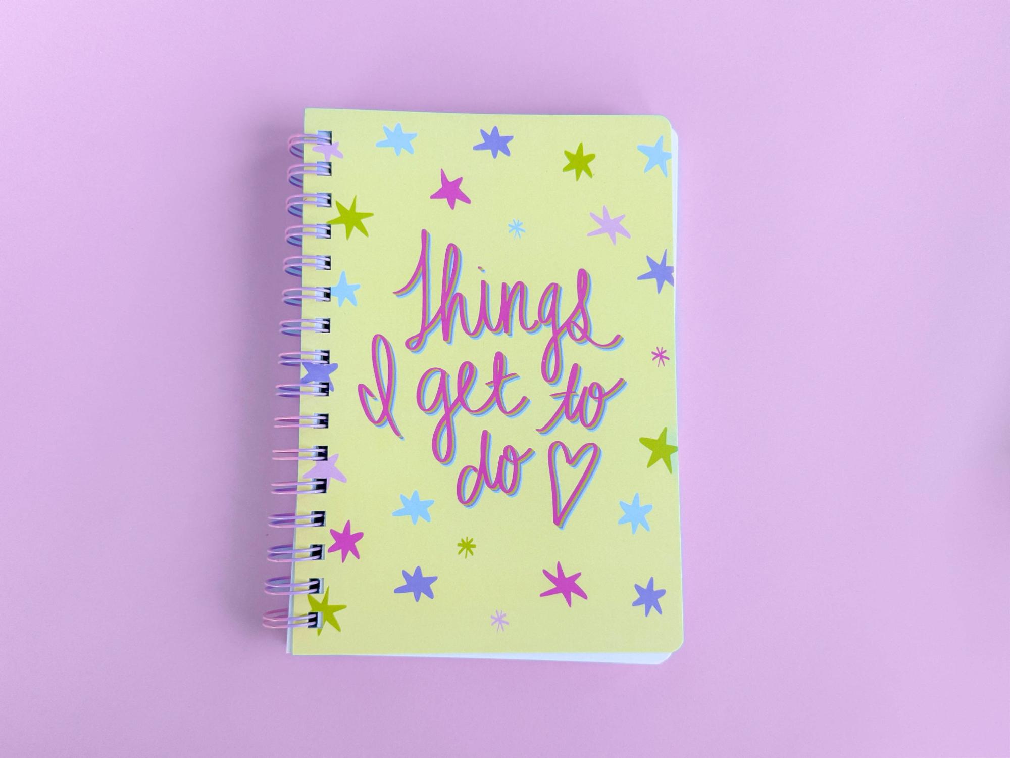 Product image 1 of 1 for Spiral Notebook - "Things I Get to Do" - 200 Pages