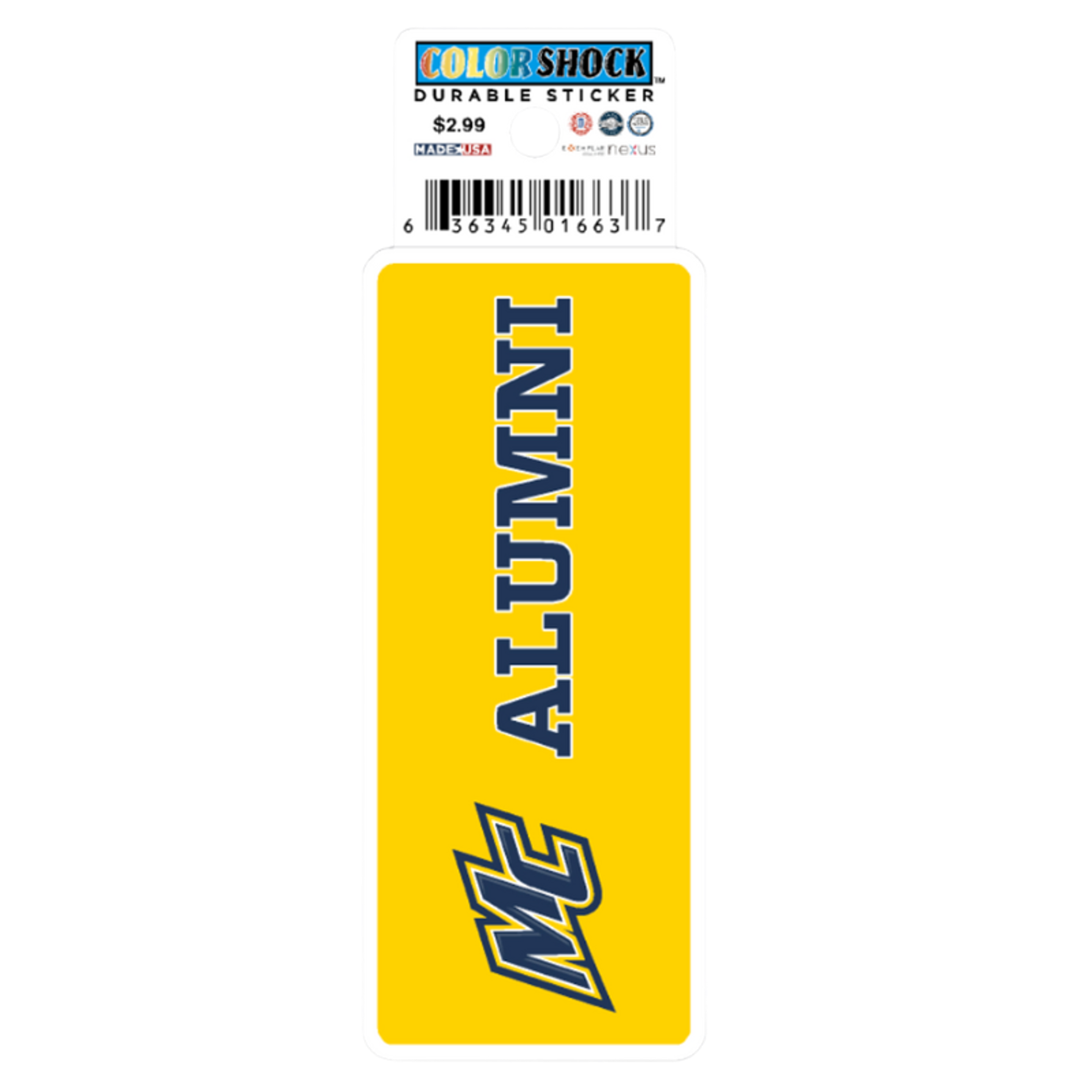 Alumni MC Textured Sticker