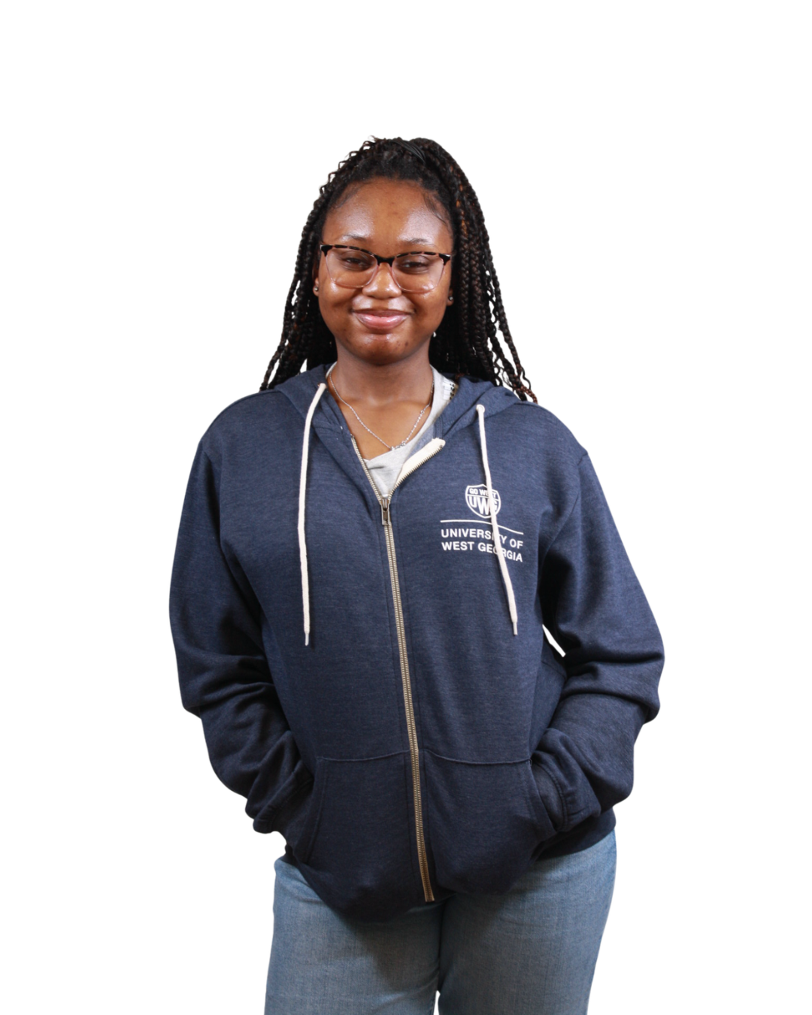 Product image 3 of 5 for WEST GA RETRO HEATHER FULL ZIP HOOD