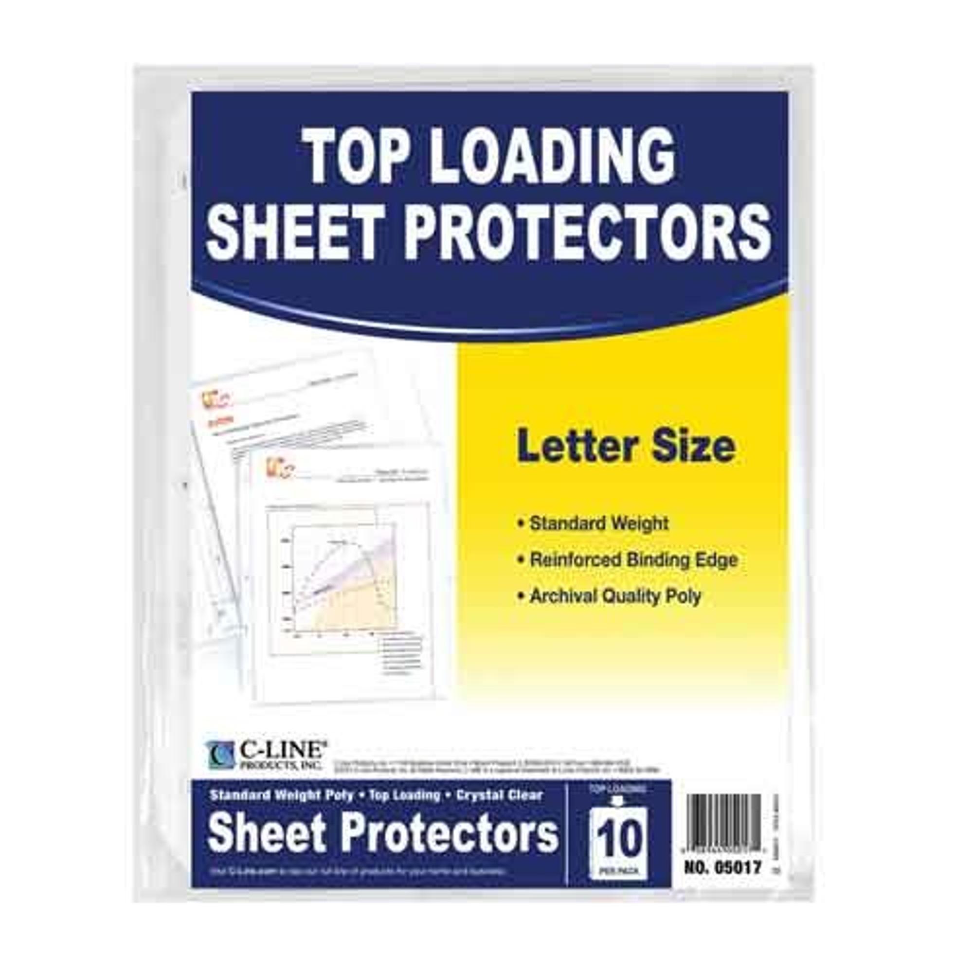 image of: SHEET PROTECTORS 10 PACK