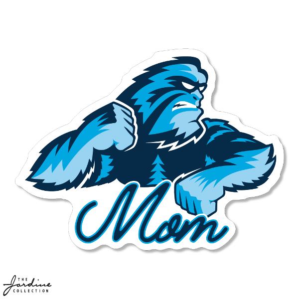 SFCC 3.5" VINYL DECAL SASQUATCH MOM; $3.99