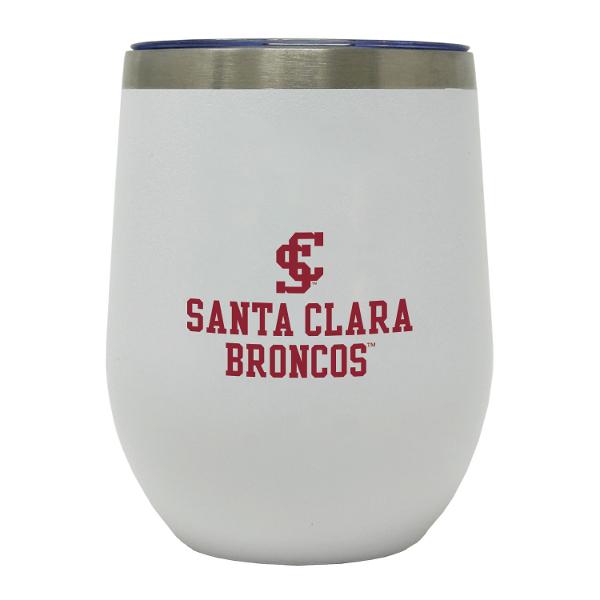 Santa Clara Broncos 12oz Viking Wine Sipper Tumbler, White; $21.98