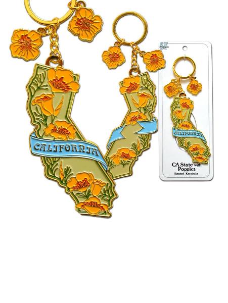California Poppy Keychain; $17.98
