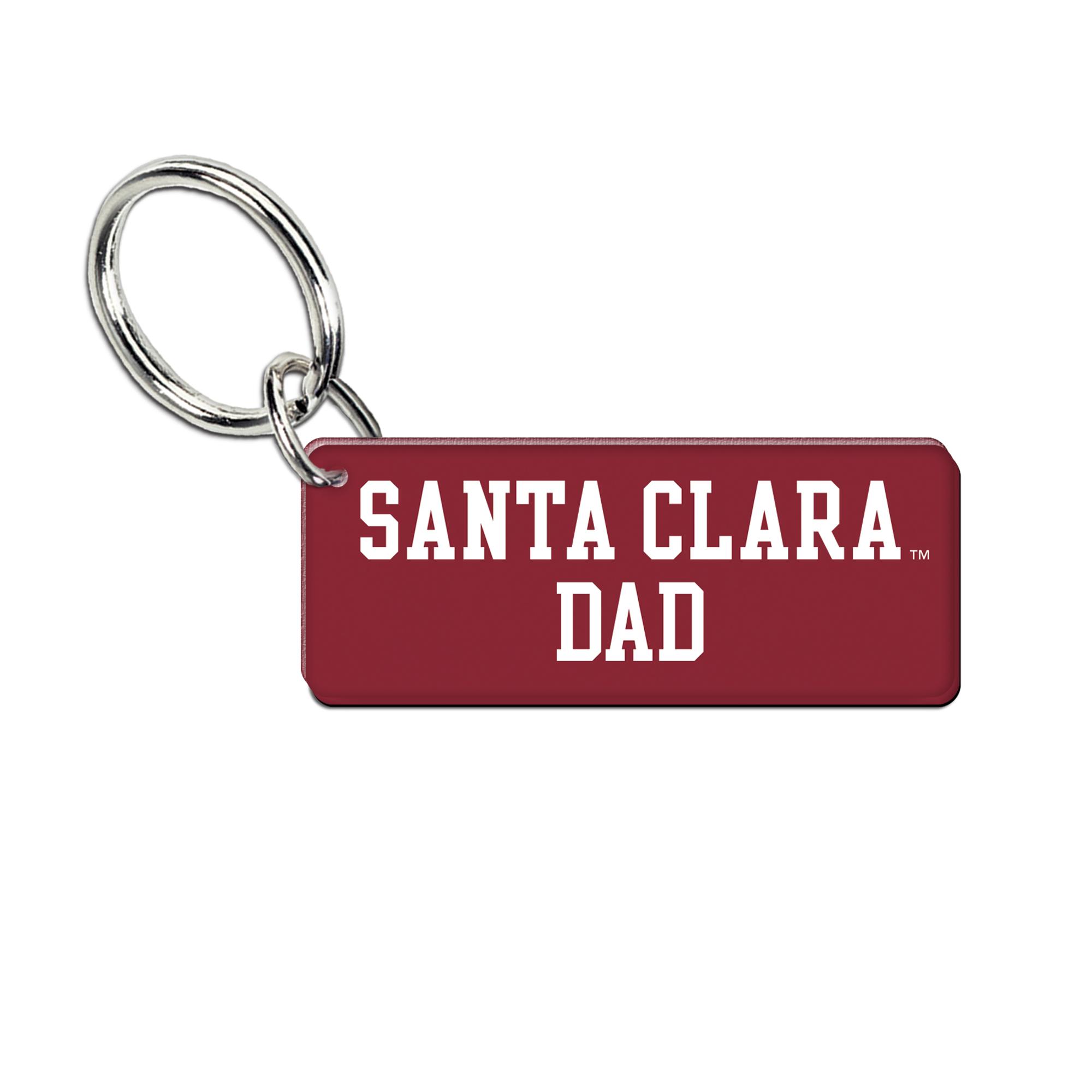 image of: Santa Clara Broncos Dad Acrylic Keychain