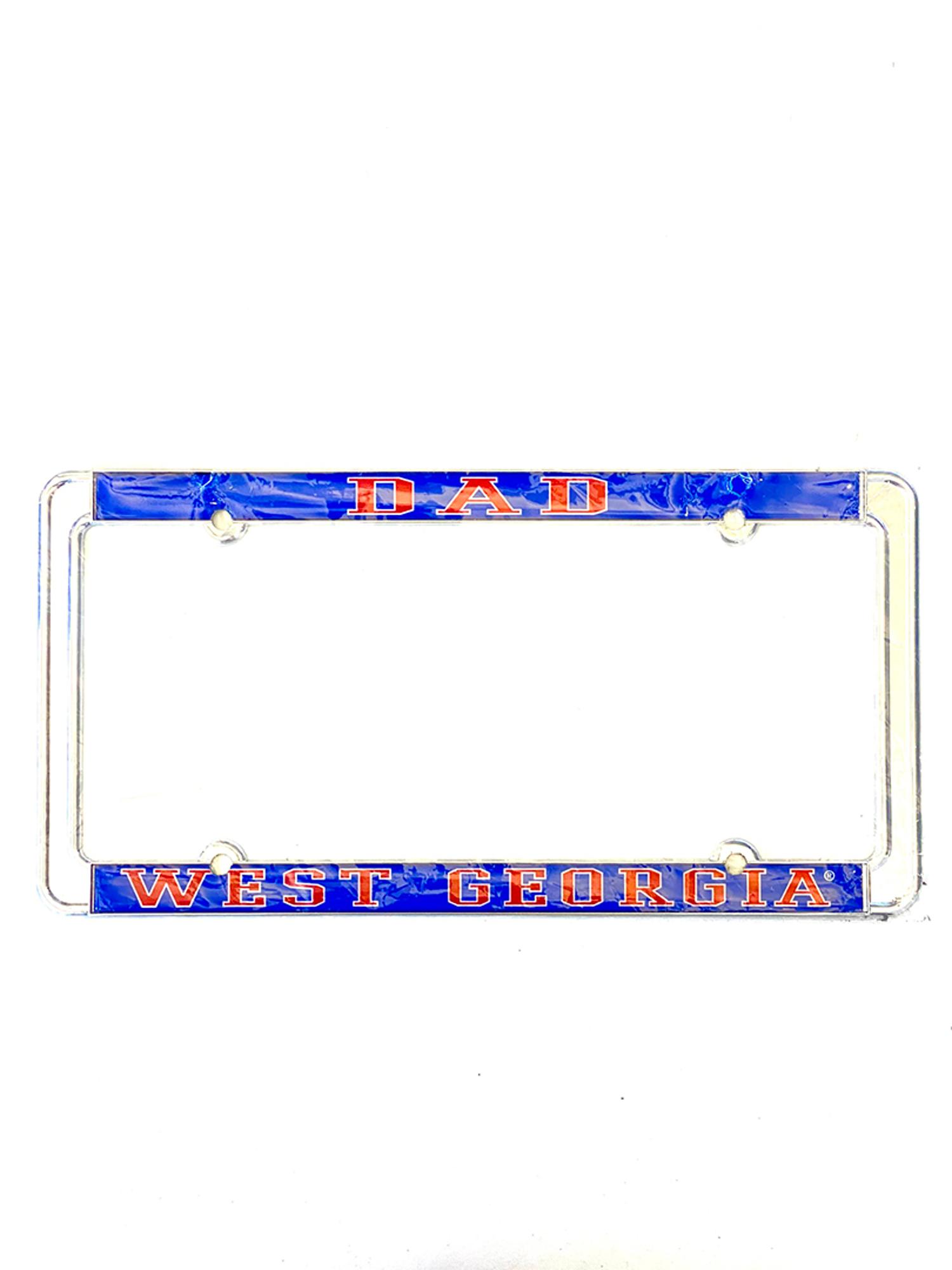 image of: SPIRIT DAD WEST GA CAR TAG FRAMES
