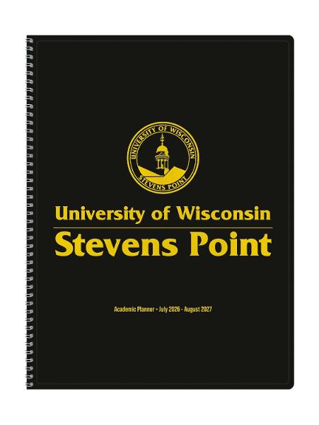 UWSP 2026-2027 Academic Monthly Planner, Black; $12.98