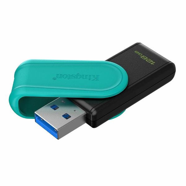 FLASH DRIVE Kingston Data Traveler Exodia S 128GB Teal/Black; $15.99