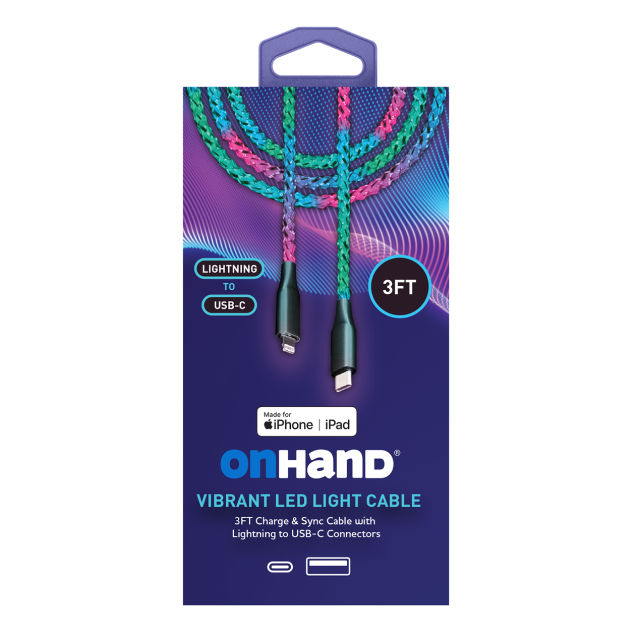 Product image 1 of 2 for CABLE OnHand 3’ Black