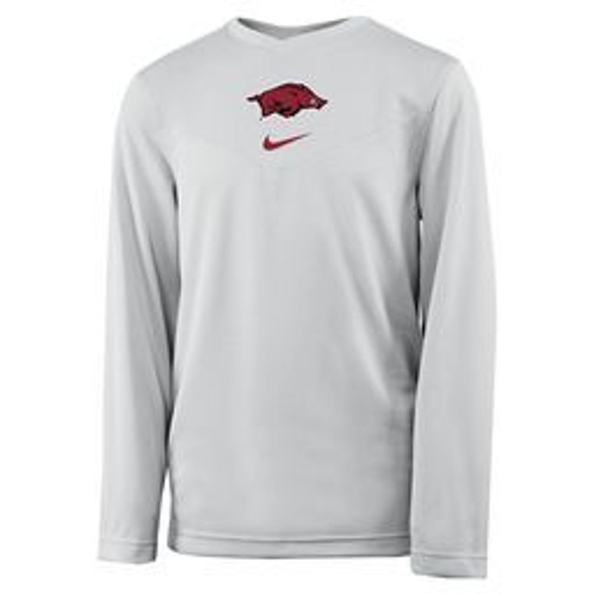 image of: Arkansas Razorbacks Nike Boys Coach Long Sleeve Tee