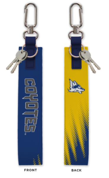 CSN OVERSIZED STRAP KEYCHAIN BLU/YEL; $17.99