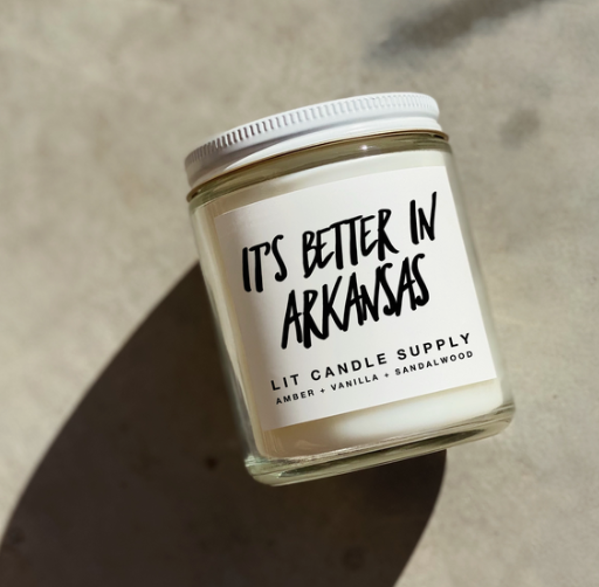 image of: It's Better In Arkansas Candle