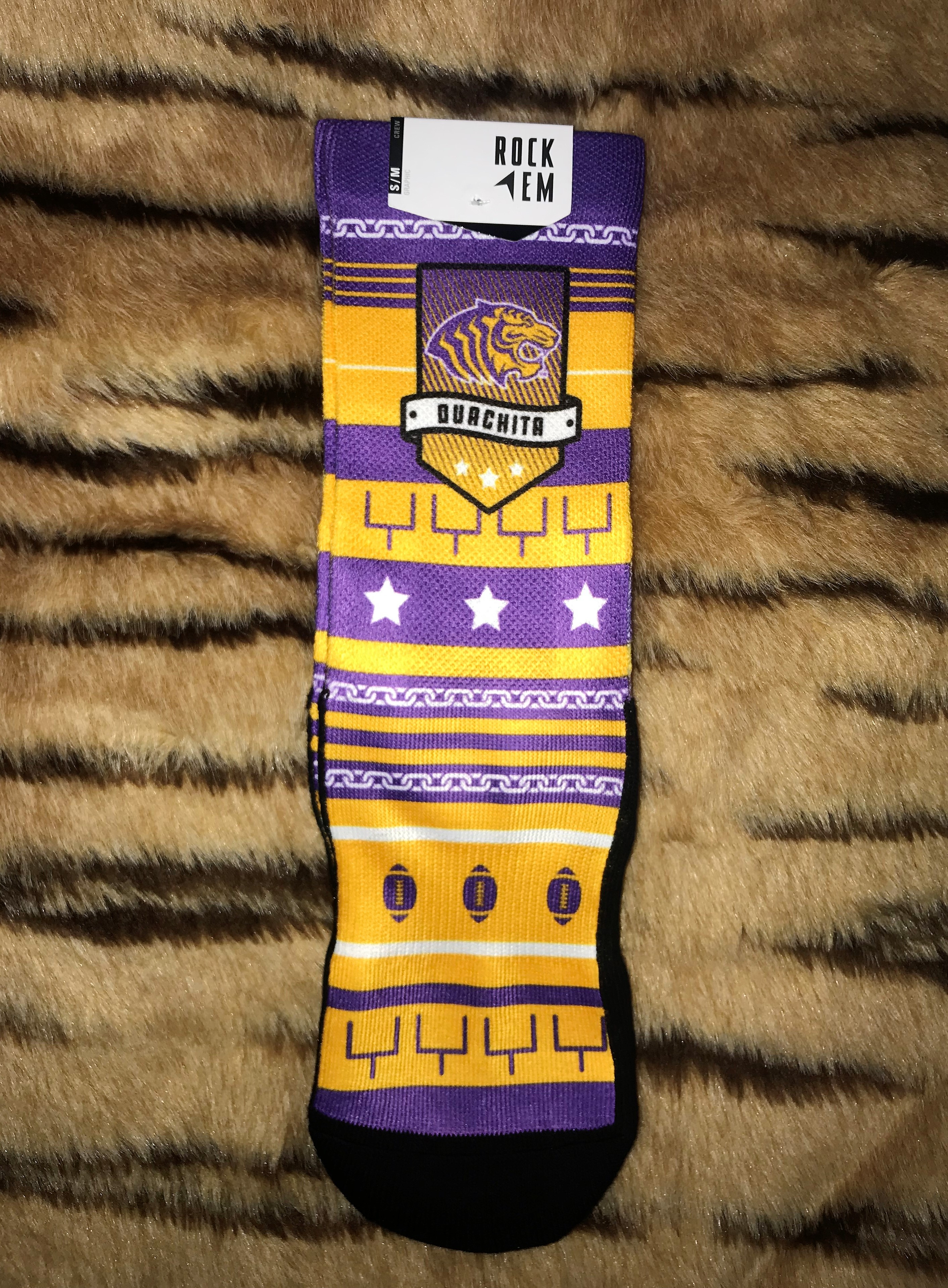 image of: OUACHITA GOAL LINE SOCKS