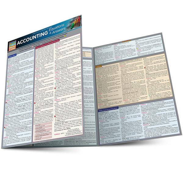 ACCOUNTING EQUATIONS AND ANSWERS LAMINATED STUDY GUIDES; $6.95