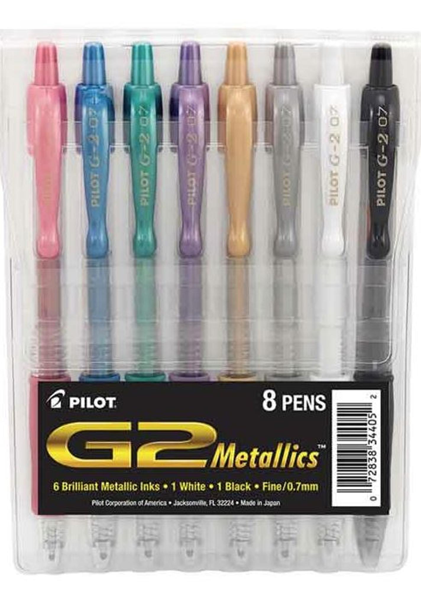 image of: G2-7 Gel Metallics Fine .7mm 8pk