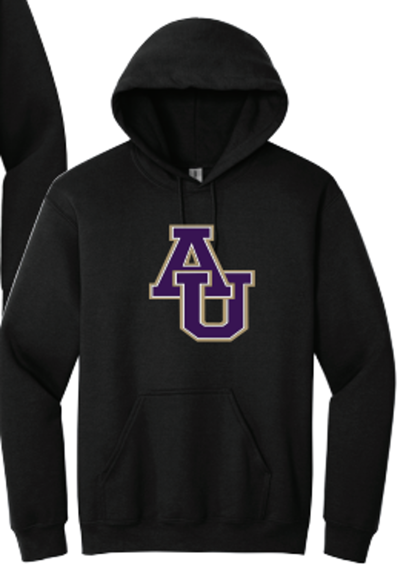 image of: AU HOODIE CHAMP SHIELD AU LOGO BLK