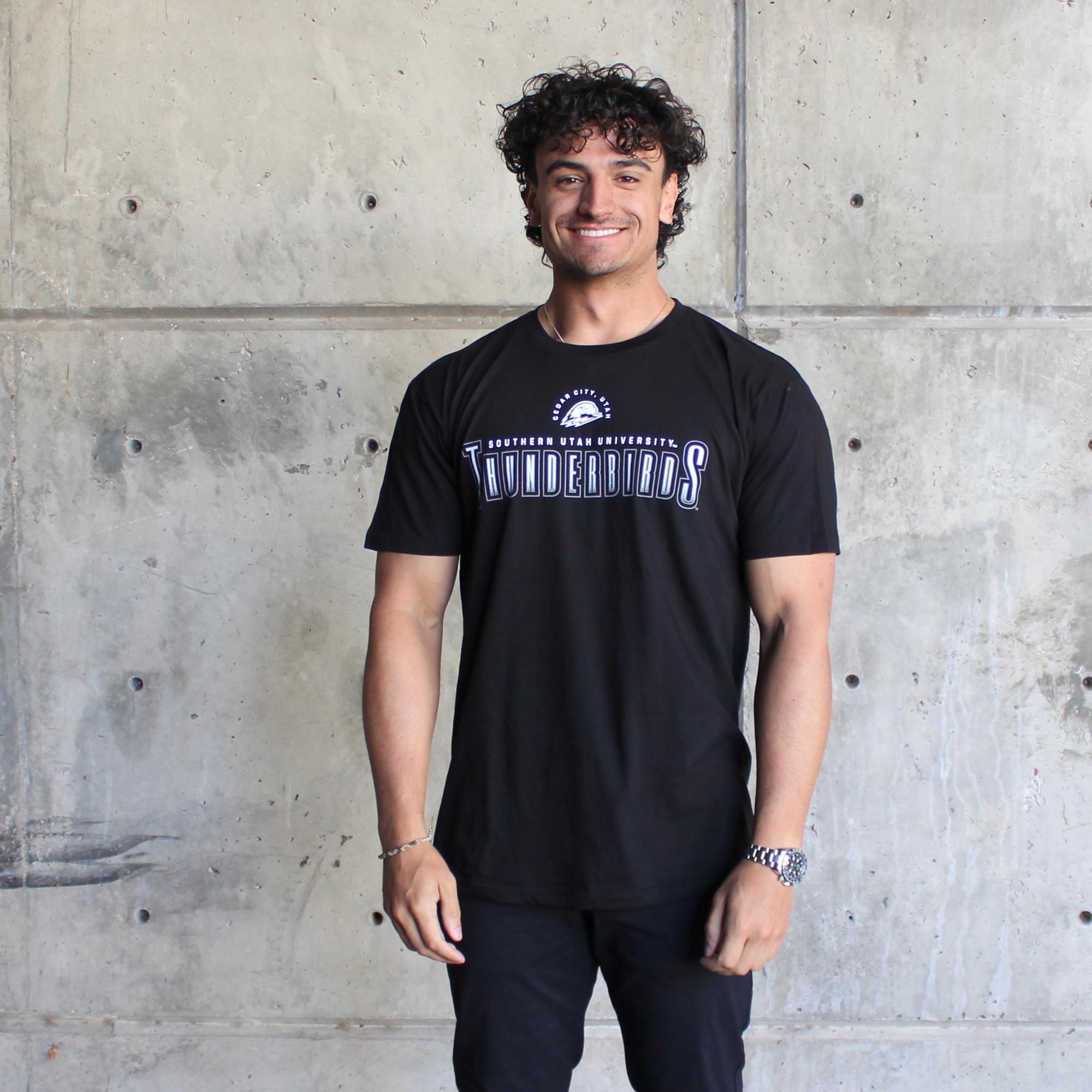 image of: CI SPORT TEE S/S BLACK SOU THUNDERBIRDS CEDAR CITY