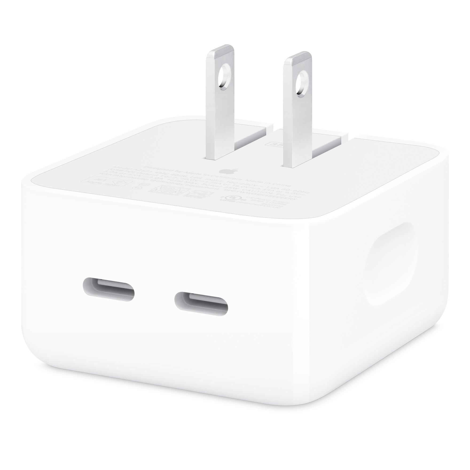 image of: Apple 35W Dual USB-C Port Compact Power