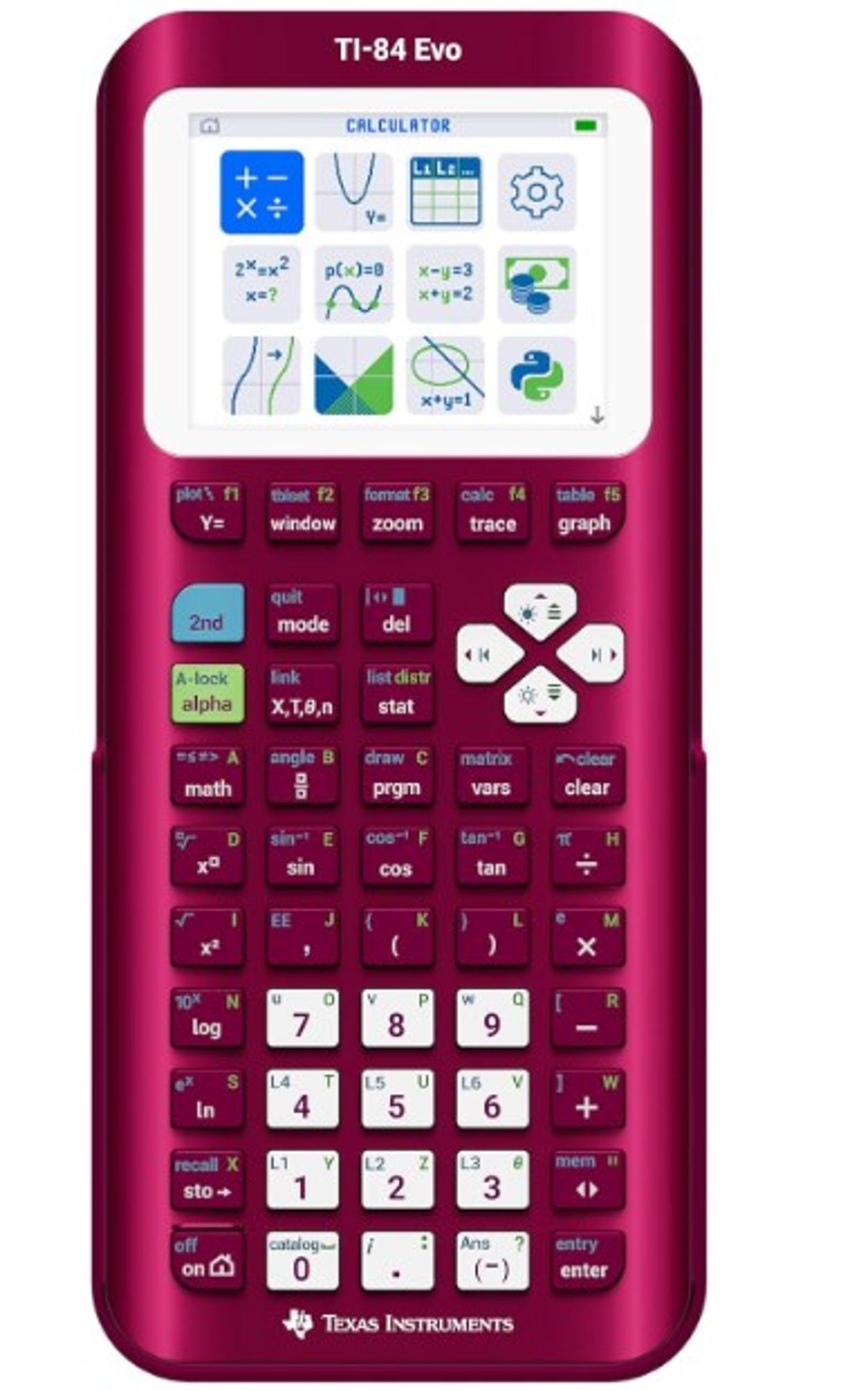 Variant 4 of 6 for TI - 84 EVO Graphing Calculator w/USB-C