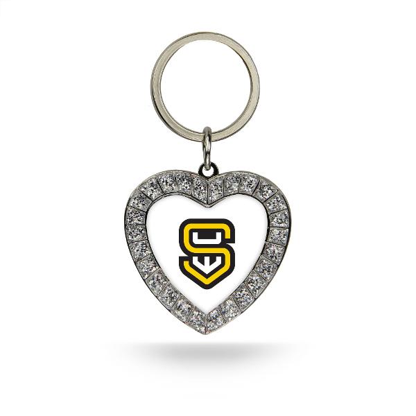 UWSU KEYCHAIN RHINESTONE HEART; $9.99