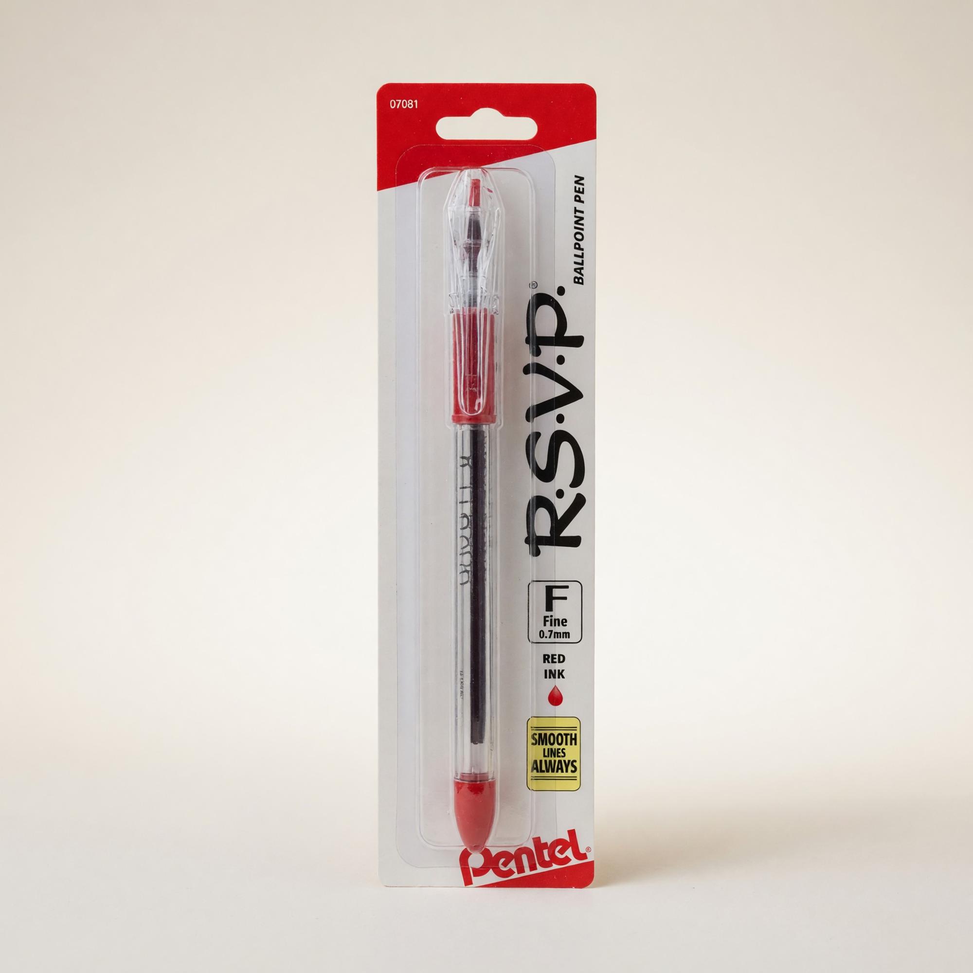 Product image 1 of 1 for PEN RSVP Fine Red