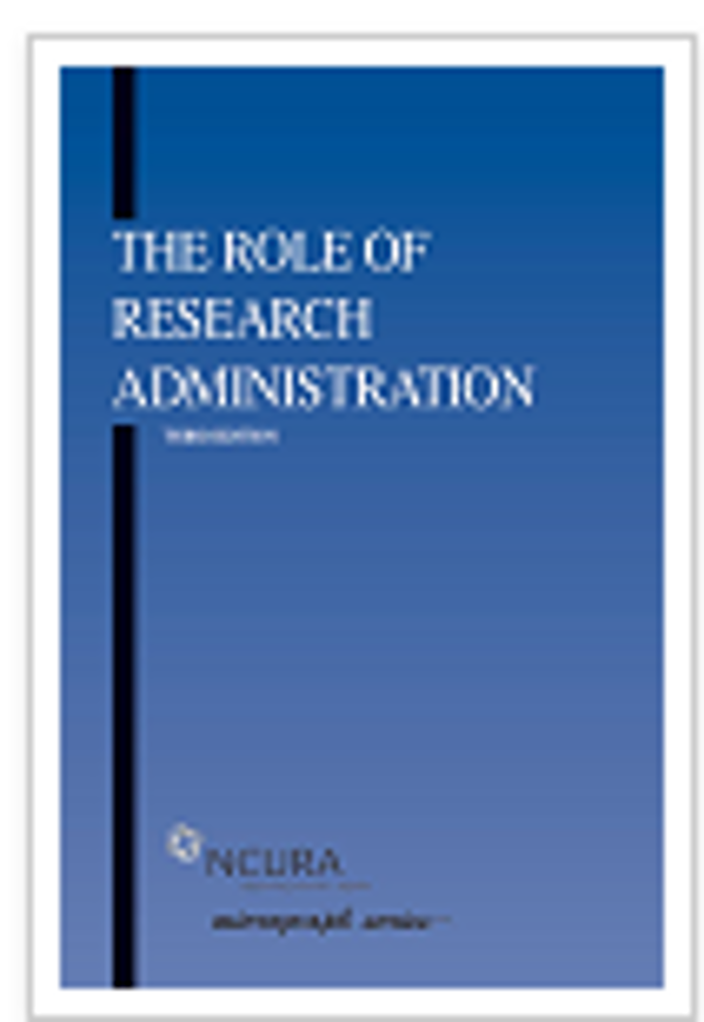 Cover image for The Role of Research Administration