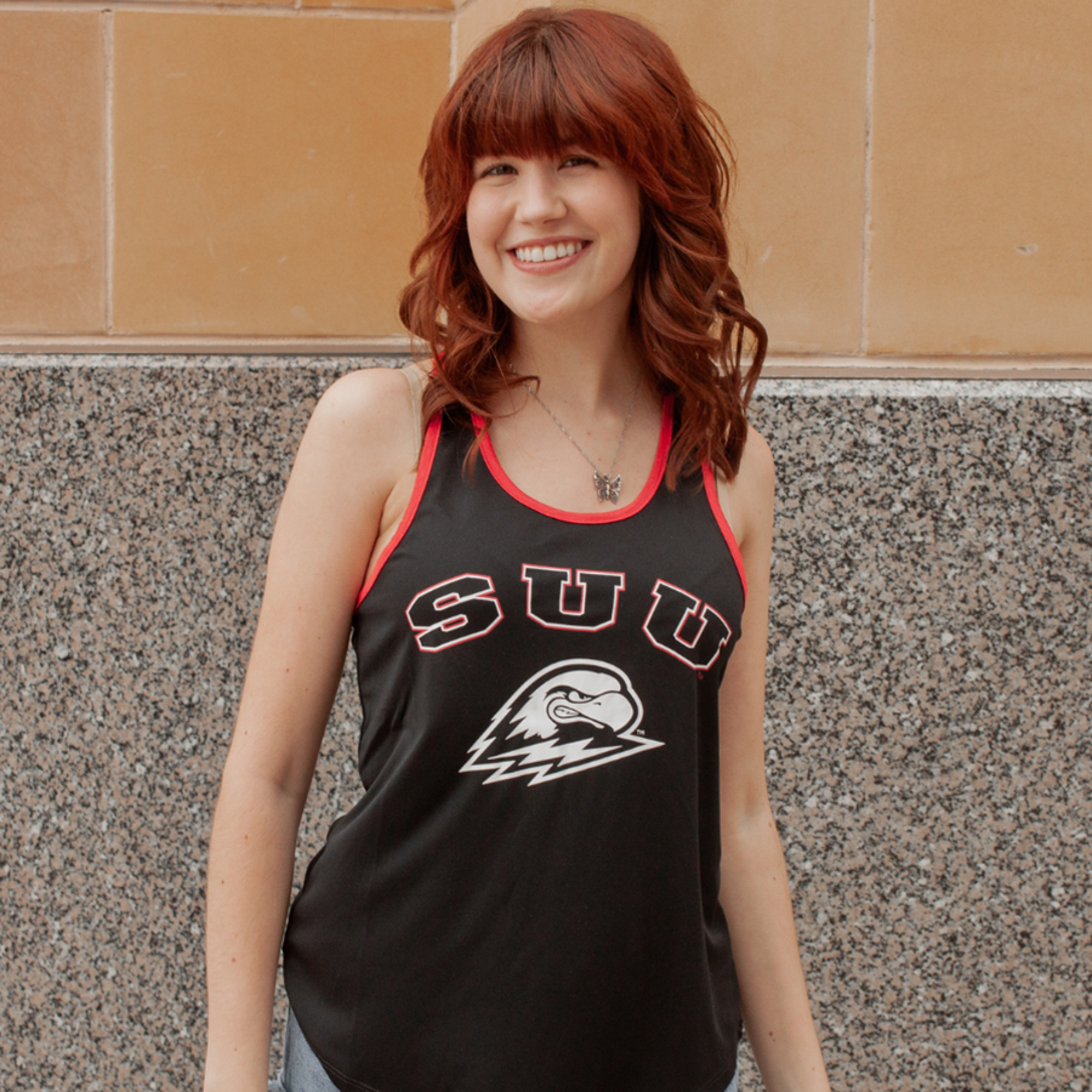 image of: Colosseum Women's SUU Black Tank Top