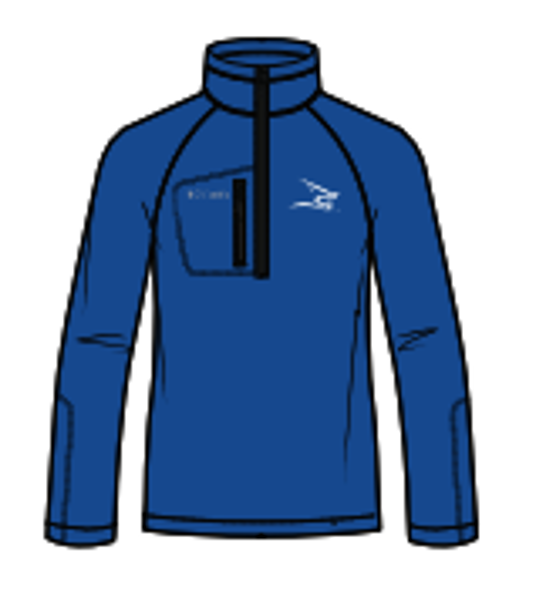 TAMUK COLUMBIA 1/2 ZIP FLEECE BLUE; $72.99