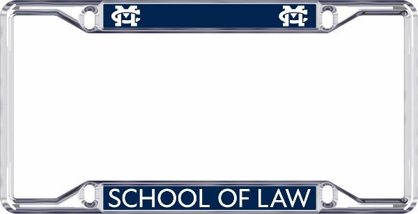 MC LAW LICENSE PLATE FRAME; $26.99